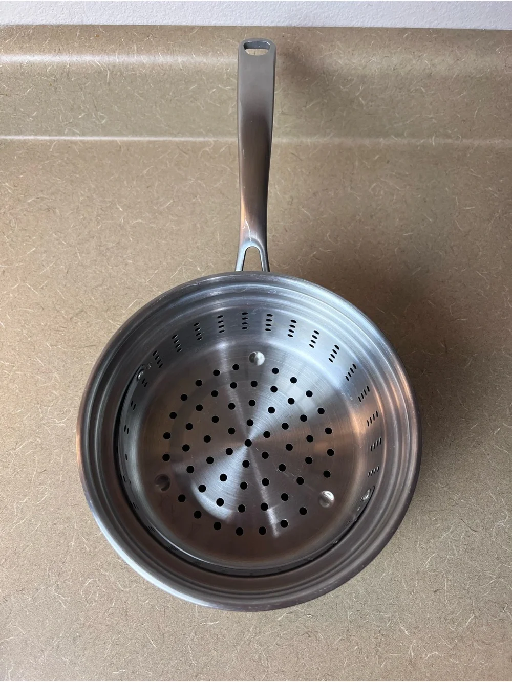 3 Quart - Nonstick Pot w/ Lid & Steamer Basket / Saucepan / Oven Safe - Belgique